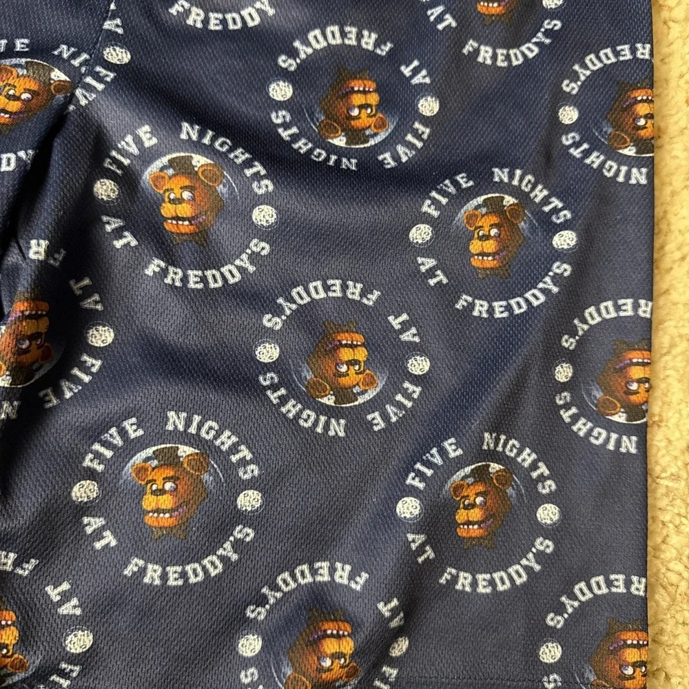 Five Night Of Freddys All Over Print Pajama Bottom Shorts Boys‎ Size  L